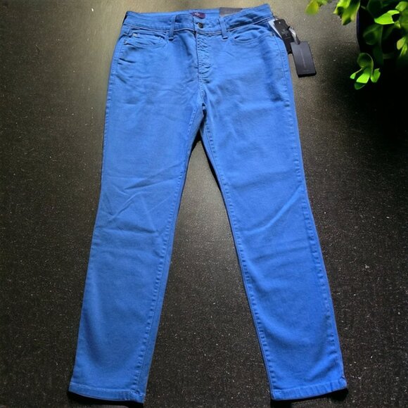 NWT NYDJ "CLARISSA ANKLE" Blue Not Your Daughters Jeans Size 10P - Picture 2 of 7